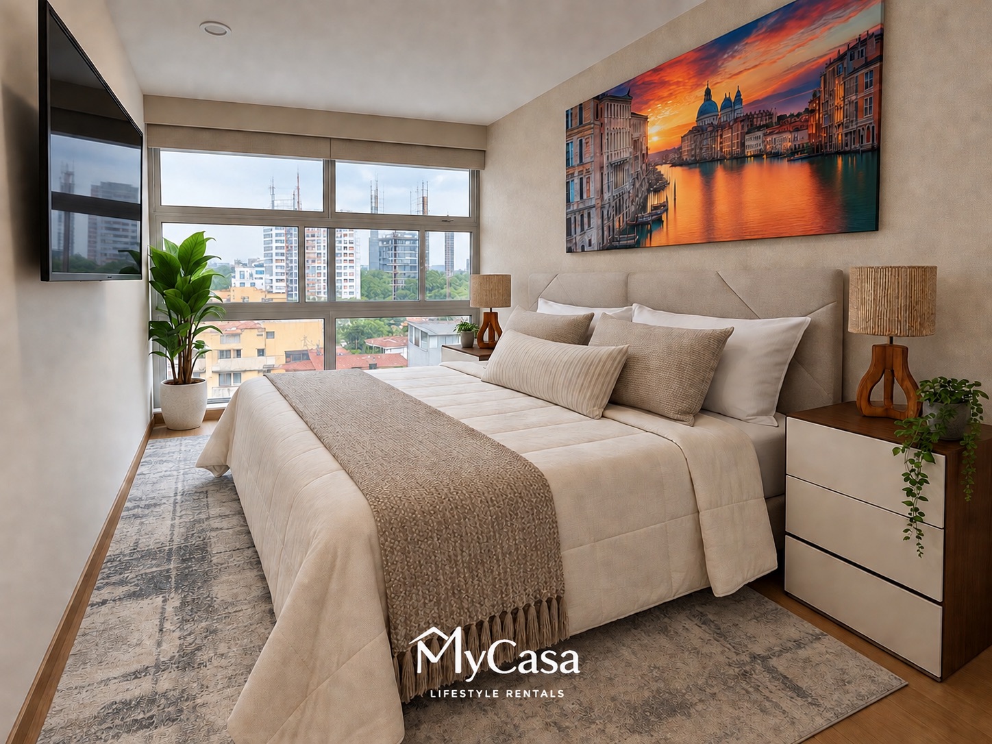 Modern 3-Bedroom Condo · Rooftop Pool & Gym, Condesa 805