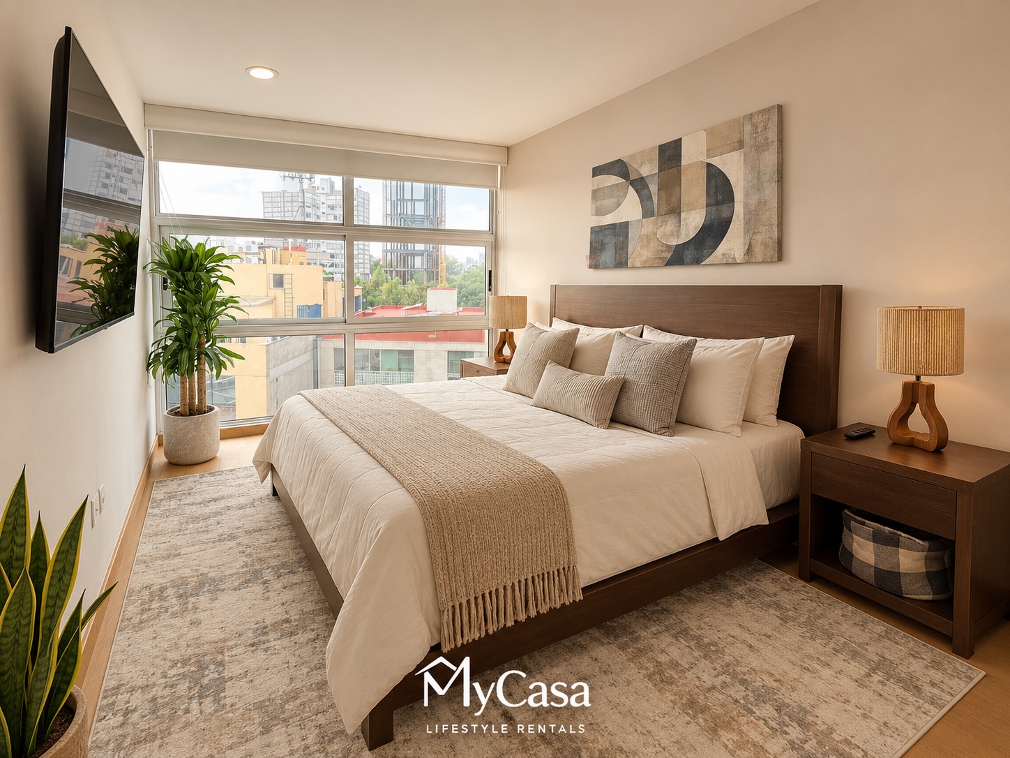 Modern 3-Bedroom Condo · Rooftop Pool & Gym, Condesa 705